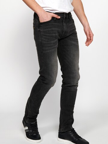 KOROSHI Regular Jeans in Schwarz: Vorderseite