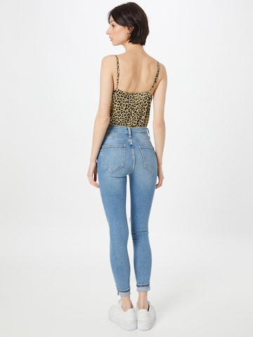 River Island Skinny Kavbojke | modra barva