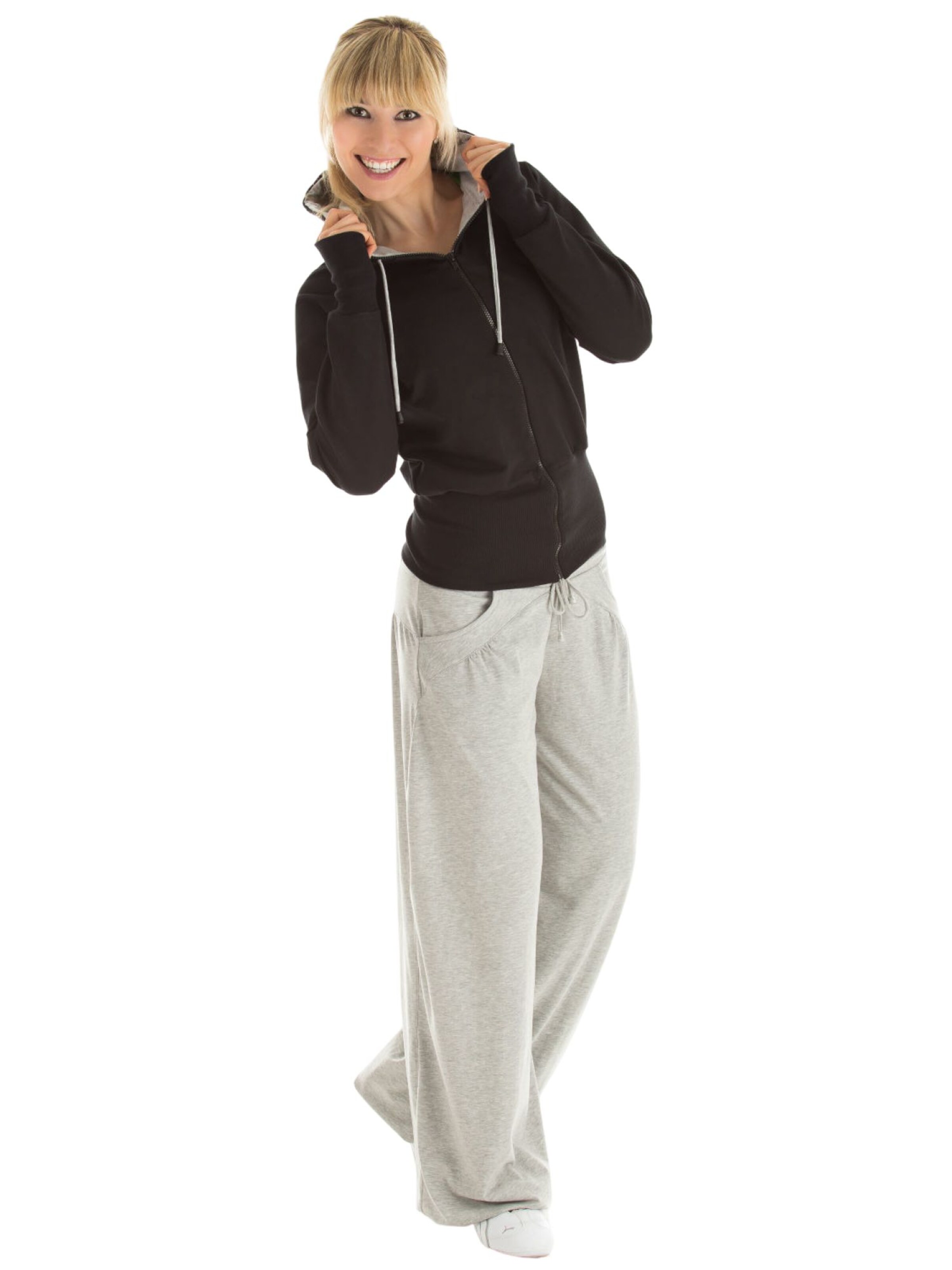 pelēks Winshape Vaļīgs piegriezums Sporta bikses 'WTE3'