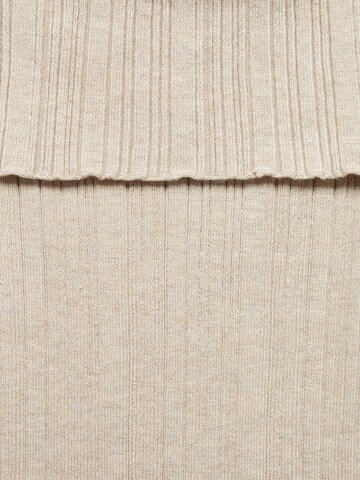 MANGO Knitted top 'PAULINA' in Beige