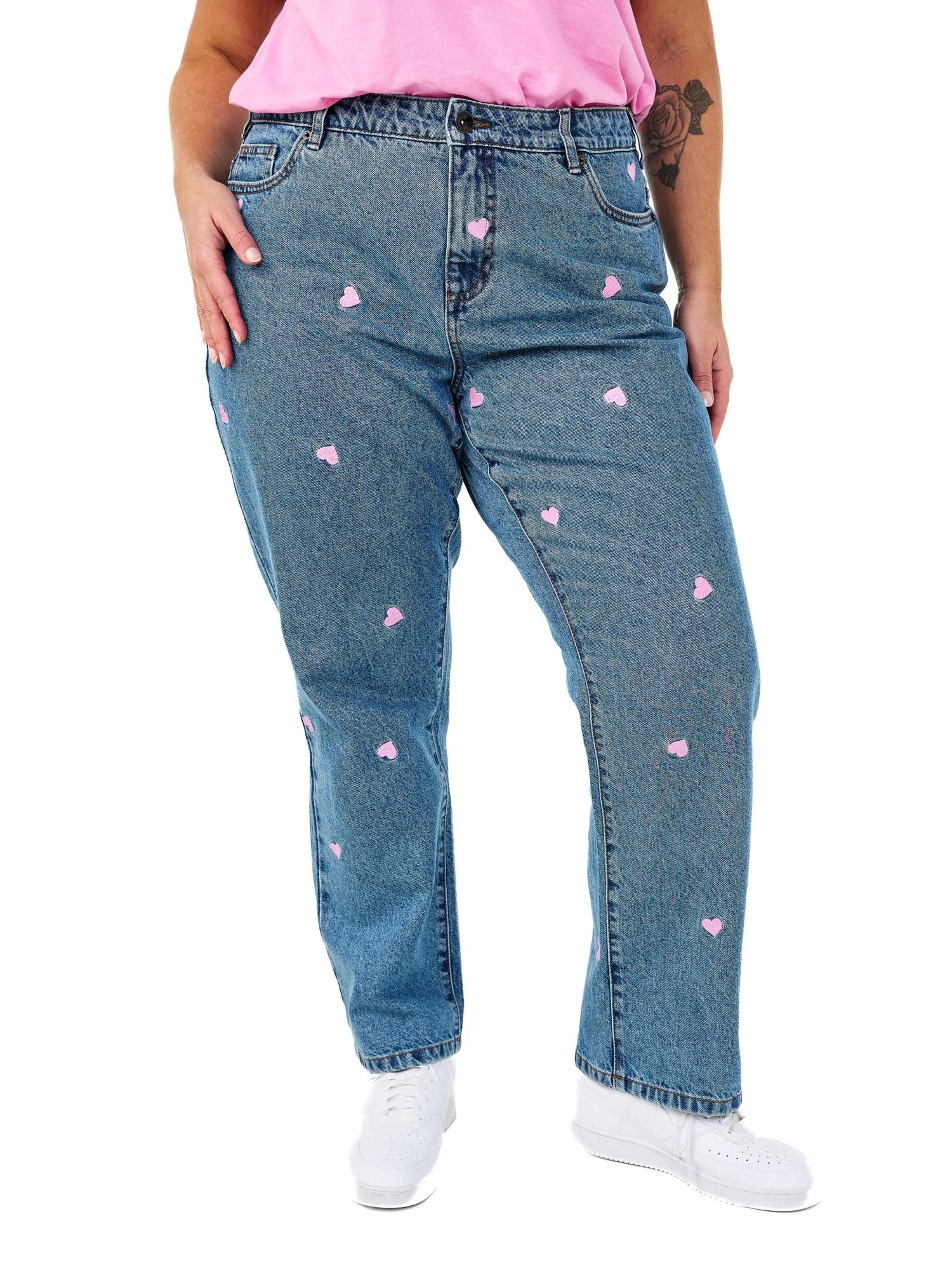 Zizzi Буткат Джинсы 'GEMMA' в Синий: спереди