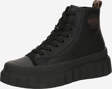s.Oliver High-Top Sneakers in Black: front