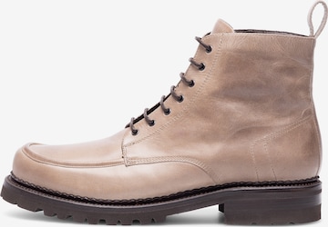 Henry Stevens Lace-Up Boots 'Harry NB' in Beige