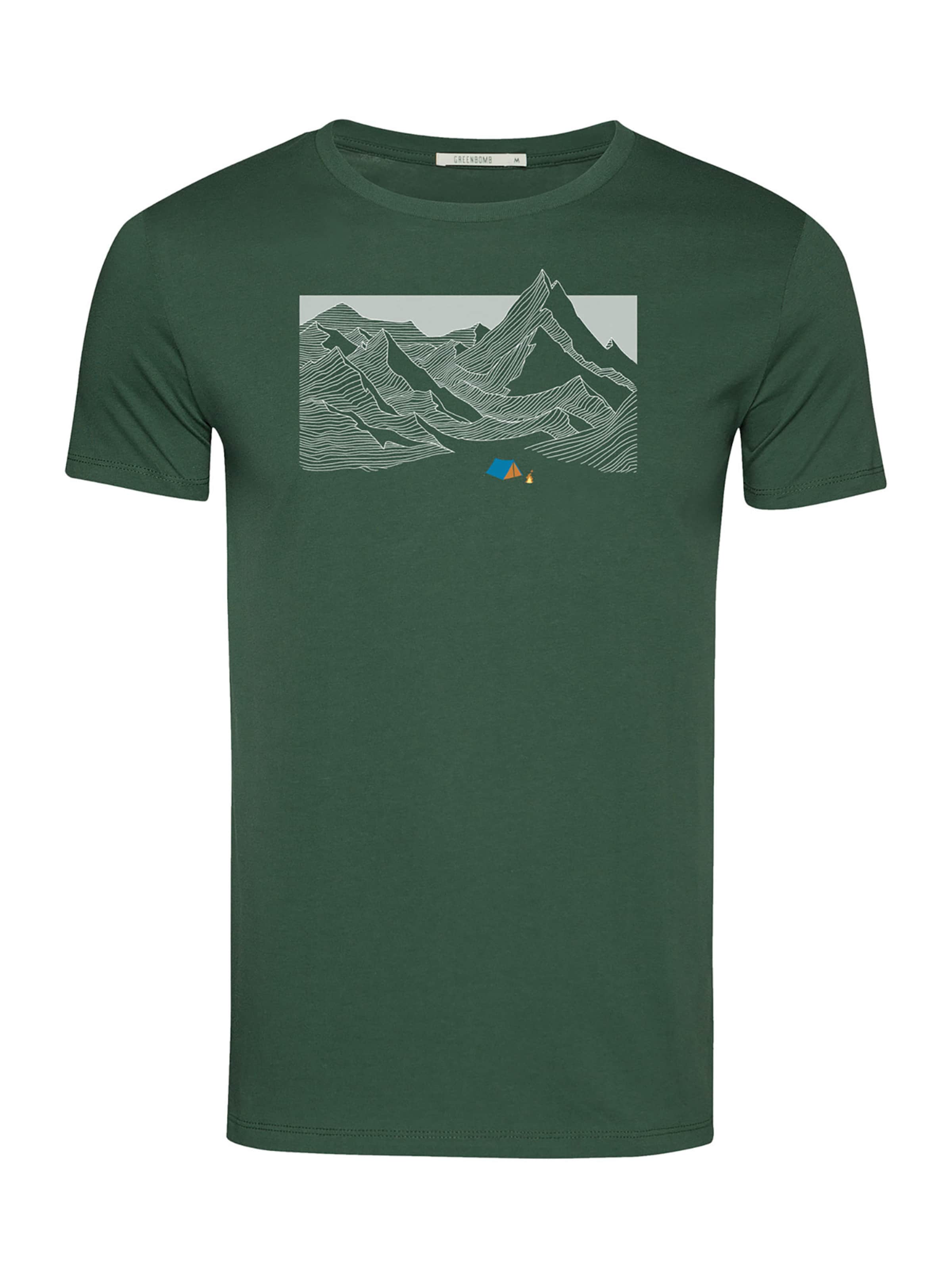 Maglietta 'Nature Valley' di GREENBOMB in verde: frontale