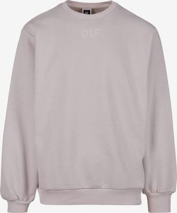 Sweat-shirt DEF en violet : devant