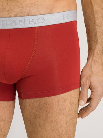 Hanro Boxer shorts ' Cotton Essentials ' in Red