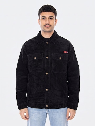 DICKIES Übergangsjacke 'Oc x Flock'‌ in Schwarz: Vorderseite