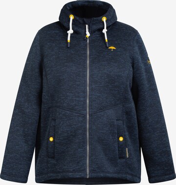 Schmuddelwedda Fleece Jacket in Blue: front