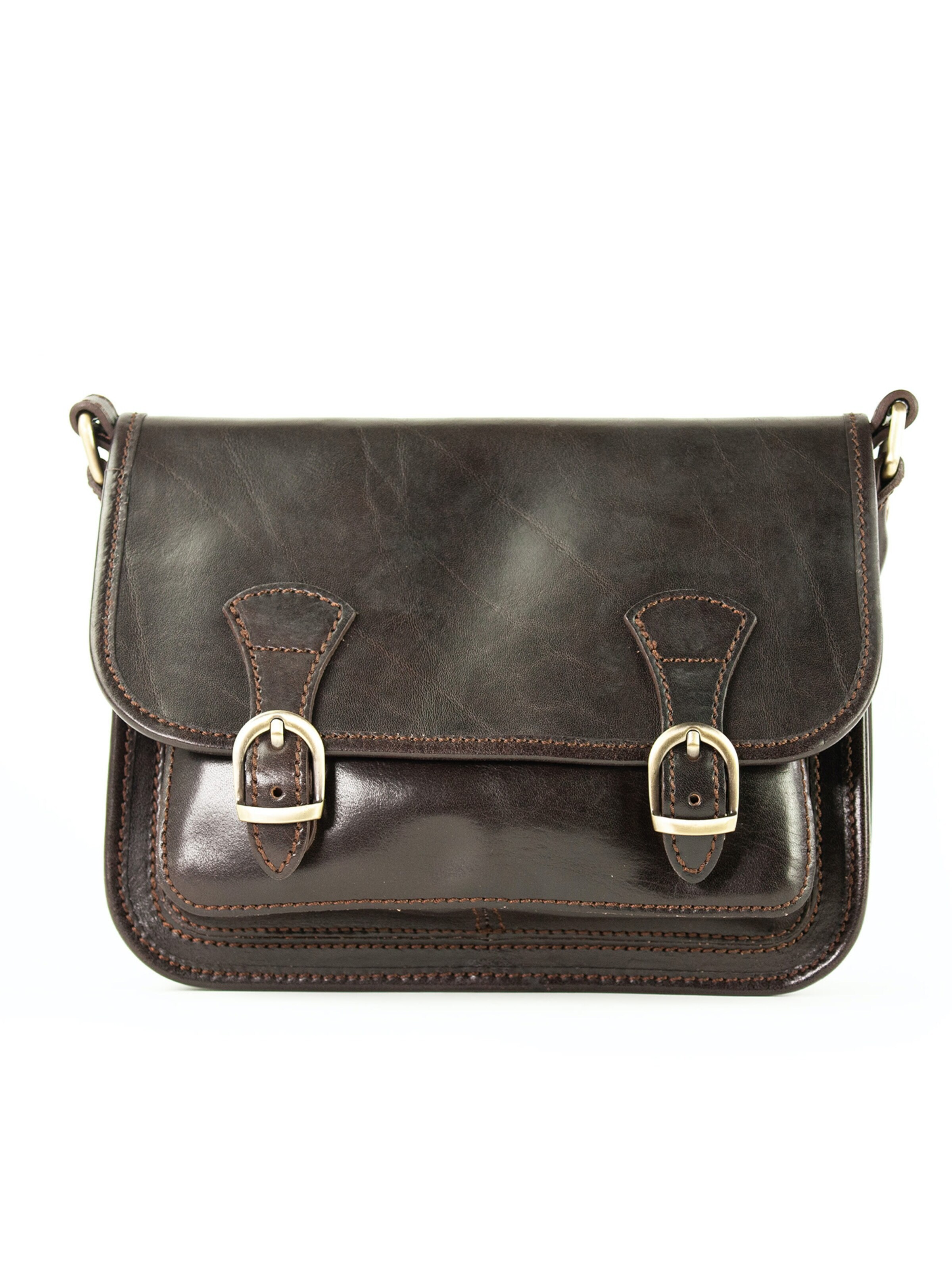 lePelou Bolso de mano 'ELENA' en 26 cm x 19 cm x 8cm en marrón oscuro, Vista del producto
