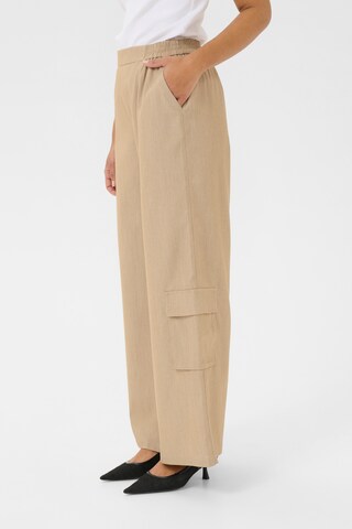 Kaffe Wide Leg Hose 'BPravna' in Beige