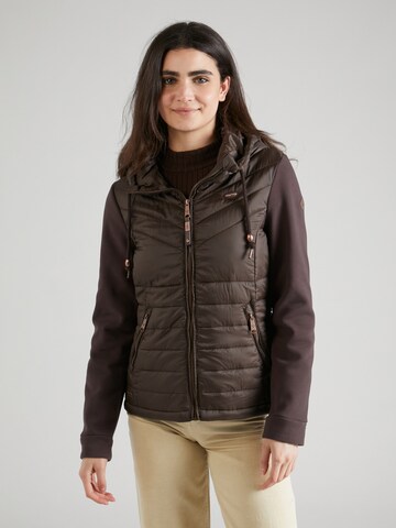 Ragwear Between-Season Jacket 'LUCINDA' in Brown: front