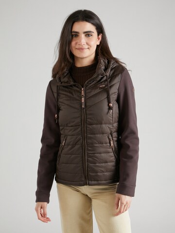 Ragwear Between-season jacket 'LUCINDA' in Brown: front