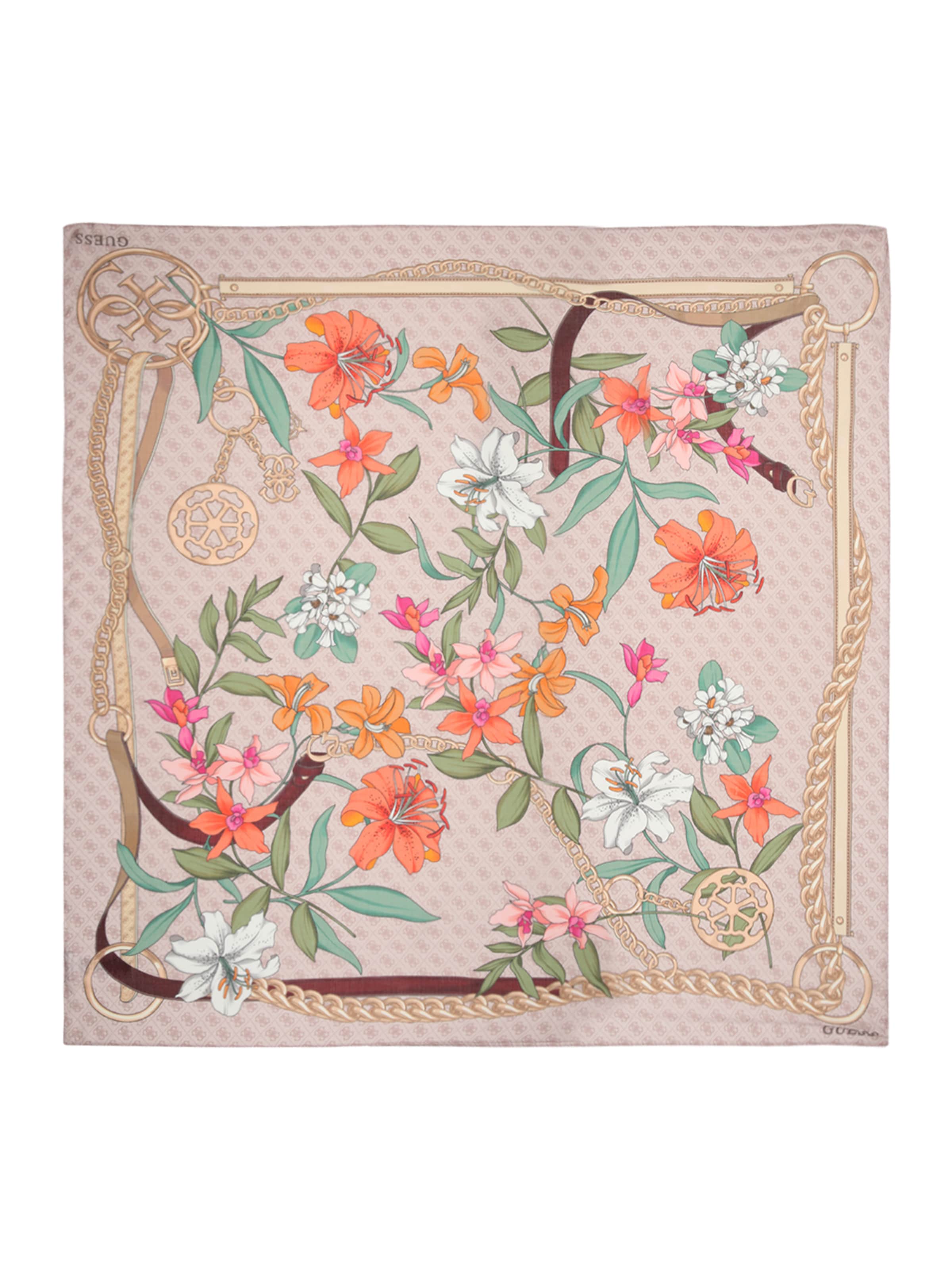 GUESS Платок 'KEFIAH 130X130' в Бежевый: спереди