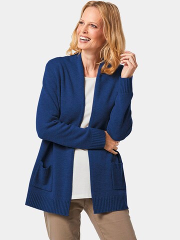 Goldner Gebreid vest in Blauw: voorkant