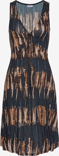 Vasarinė suknelė iš BUFFALO, spalva – kremo / mėlyna / tamsiai mėlyna jūros spalva / ruda, Prekių apžvalga