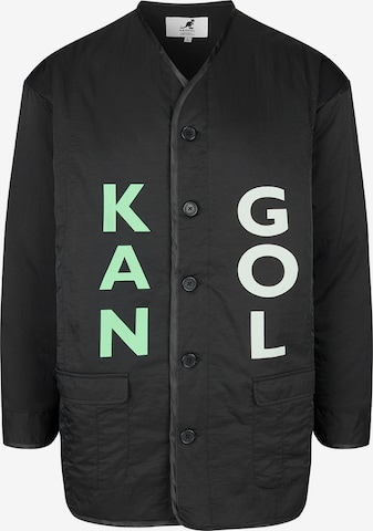 KANGOL Between-Season Jacket 'Frisco Liner' in Black: front