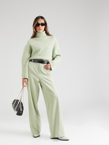 VILA Široke hlačnice Hlače | zelena barva