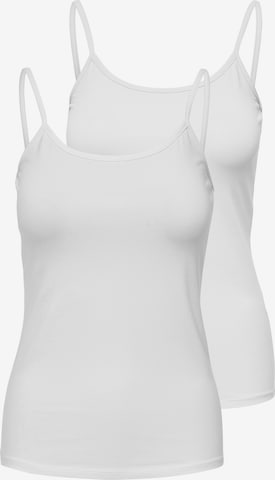 ONLY Top 'ONLLOVE' in White: front
