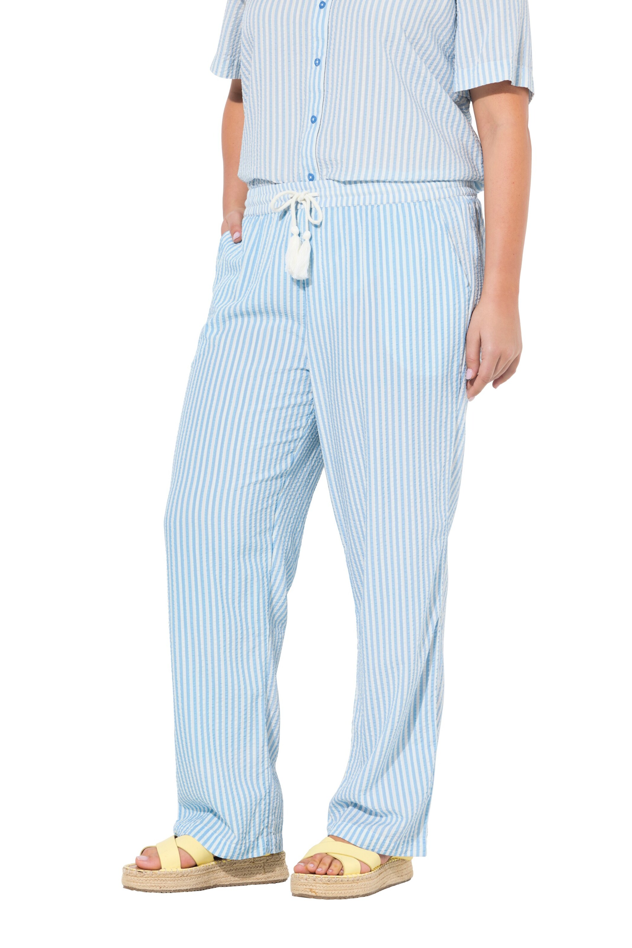 Ulla Popken Regular Hose in Blau: Vorderseite