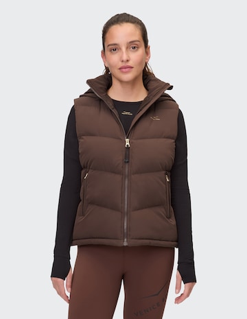 VENICE BEACH Vest in Brown: front