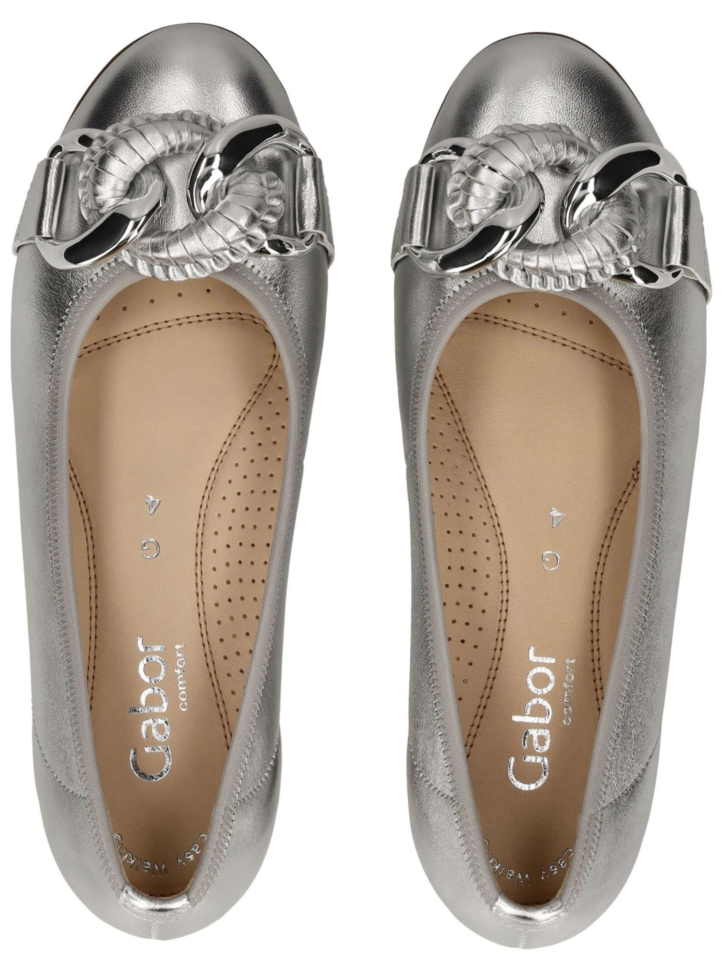 GABOR Ballerina in Zilver