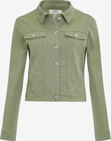 Threadbare Between-Season Jacket 'Rome' in Green: front