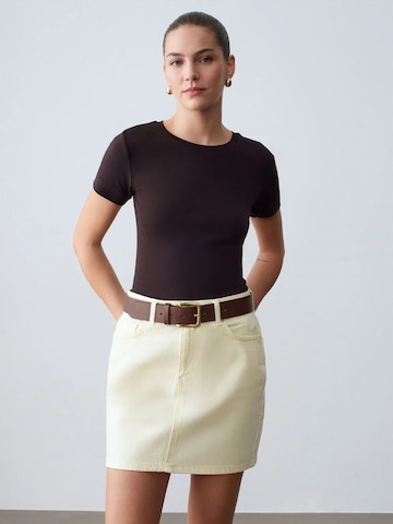 Dilvin Shirt 'T-Shirts' in Brown