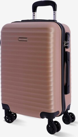 Don Algodon - Carrito 'DON ALGODON - Maletas de Viaje Cabina - Maleta 55x40x20 - Maletas de Viaje - Maleta de Cabina Resistente Ryannair - Trolley Equipaje para Avion con 4 Ruedas de 360º y candado' en oro: frente