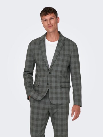 Only & Sons Slim fit Suit Jacket in Grey: front