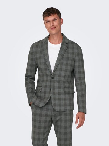 Only & Sons Slim Fit Sakko in Grau: Vorderseite
