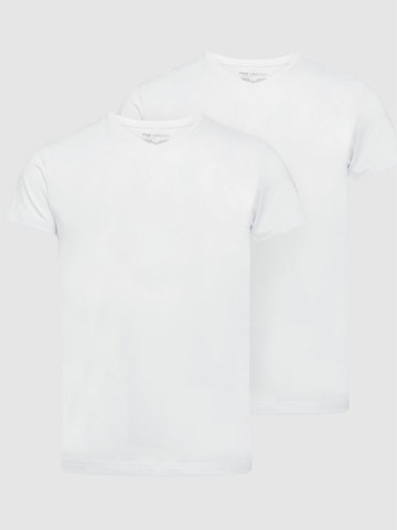 PME Legend Undertröja '2-pack basic T-shirts with V-neck' i vit