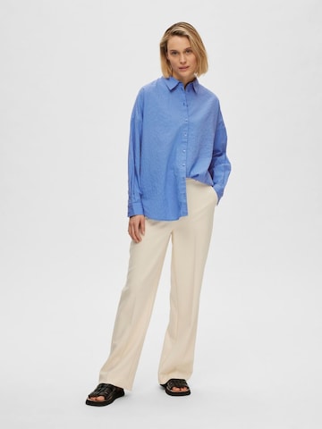 SELECTED FEMME Bluse 'LINA SANNI' in Blau