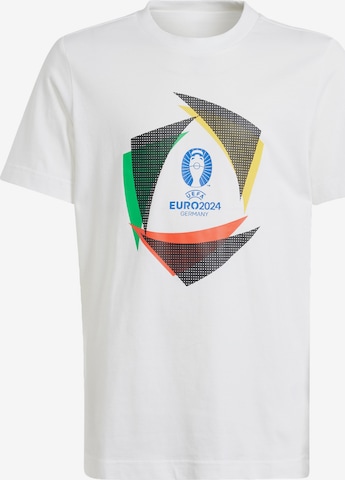 T-Shirt fonctionnel 'UEFA EURO24™' ADIDAS PERFORMANCE en blanc : devant