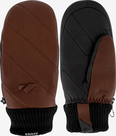 Zanier Fäustling 'VOGUE MITTEN' in braun / schwarz, Produktansicht