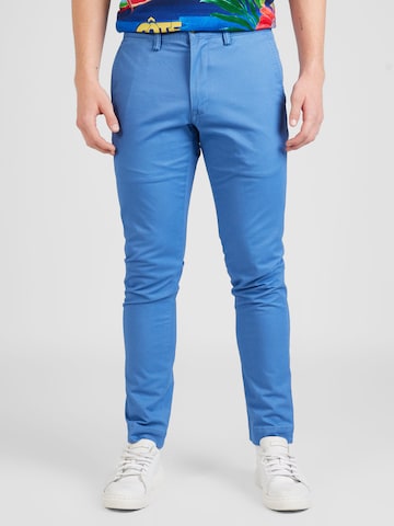 Polo Ralph Lauren Slimfit Chino 'BEDFORD' in Blauw: voorkant