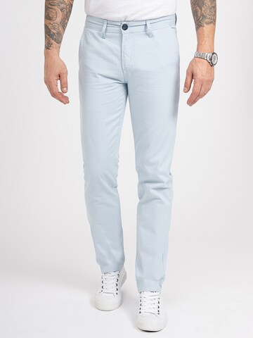 Rock Creek Regular Chino Pants in Blue: front