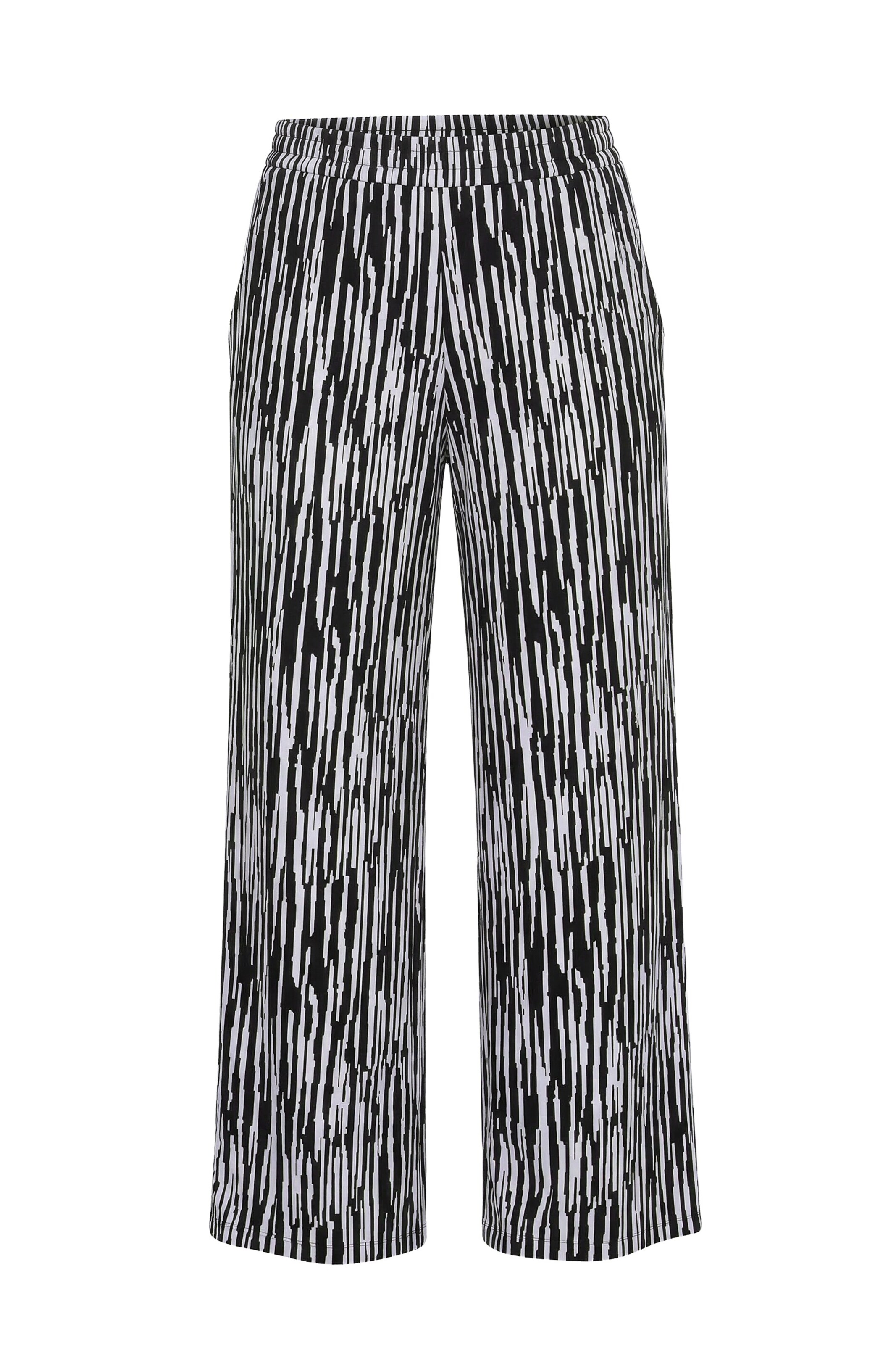 Ulla Popken Regular Hose in Schwarz: Vorderseite