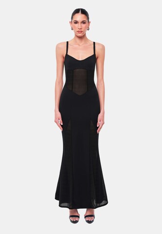 OW Collection Cocktail Dress 'Serenity' in Black: front