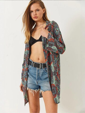 Kimono Bianco Lucci en mélange de couleurs