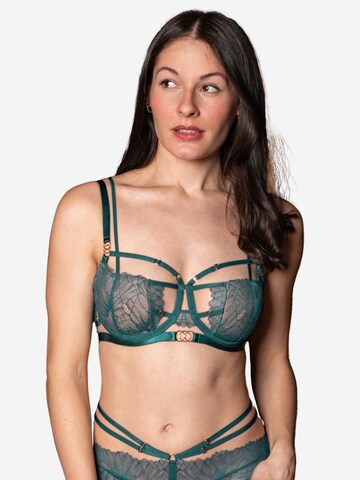 SugarShape Balconette BH in Groen: voorkant