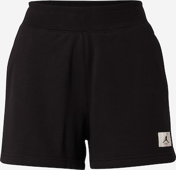 Loosefit Pantaloni de la Jordan pe negru: față