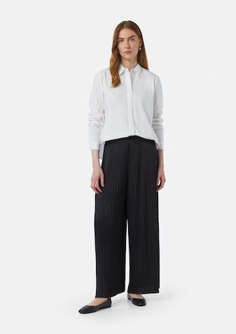COMMA Wide leg Pants in Blue: front