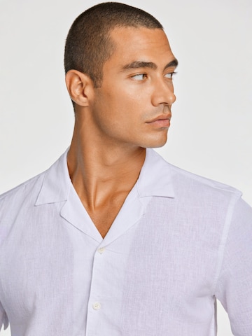 Lindbergh Regular fit Button Up Shirt in White