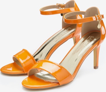 LASCANA Sandalen met riem in Oranje