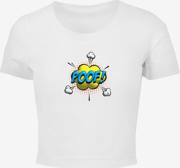 Merchcode Shirt 'Poof Comic' in White: front