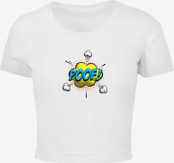 T-shirt 'Poof Comic' Merchcode en blanc : devant