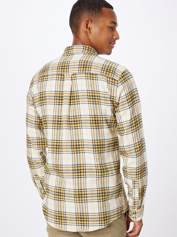 BLEND Regular fit Button Up Shirt in Yellow