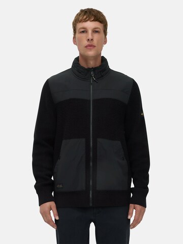 CAMEL ACTIVE Knit Cardigan in Black: front