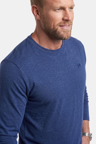 Men Plus Shirt in Blau