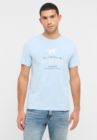 MUSTANG T-Shirt 'Style Austin' in Blau